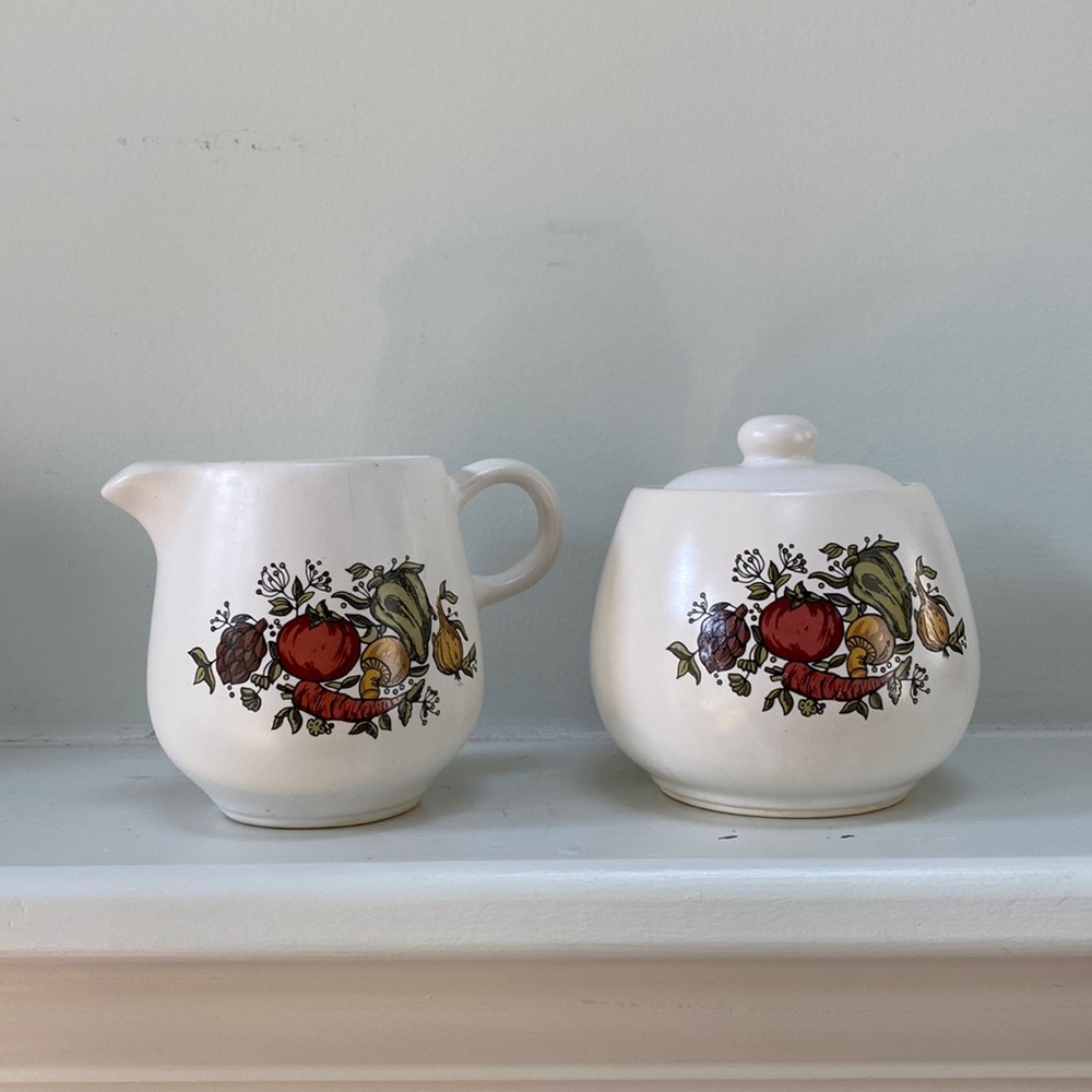 MCM Vintage McCoy creamer and sugar pot